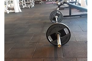 Cannons UK Luna 2nd Edition 50cm x 50cm x 40mm Heavy Duty Rubber Gym Mat Commercial Free Weight Mat Flooring Garage Flooring