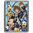 Disney Northwest Kingdom Hearts, Ready for the Road, 48" x 60" Throw, Woven Tapestry Blanket