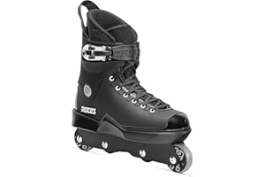 Roces M12 UFS Patins en Ligne pour Homme, Confortable Rollers en Ligne, Adulte, Noir