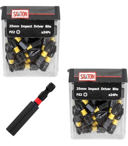 11-teiliges SabreCut Schlagschrauber-Bit Set – 10x PH2 Bits (32mm) + Magnetischer Bithalter (60mm) In Box