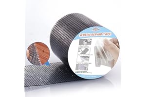 Loboo Idea - Kit di riparazione schermo 5,1 x 274,3 cm Adesivo resistente a 3 strati, impermeabile, ideale per coprire fori e strappi istantaneamente