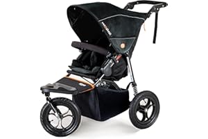 OUT N ABOUT Out ‘n’ About Nipper Single V5 Stroller | All-Terrain Pushchair | Newborn - 4 Years | Lightweight, Foldable Buggy | Forest Black