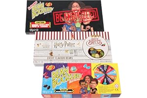 JELLY BEAN Jelly Belly Bean Boozled Set Wheel of Fortune + Extreme Special Edition and Bertie Botts - Total 325 g, with over 20 Flavours