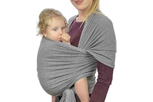 KO TATOU Fascia Porta Bebè, Marsupio Neonato Bambino Morbido e Confortevole regolabile con Supporto Schiena per Trasporto a Mani Libere Ideale come Regalo