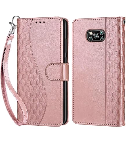 Handyhülle Mit Kartenfach Für Xiaomi Poco X3 / X3 Pro / X3 NFC - Klappbar, Mit Ständer & Schutzfolie, Grau