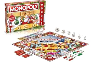 WINNING MOVES - MONOPOLY NOEL - Jeu de société - Jeu de Plateau - Version française
