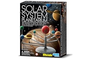 4M Kidz Labs Solar System Planetarium Model, Build you own 30cm Glow in the Dark Model, Arts and Crafts, Science Kit for Boys and Girls 8+