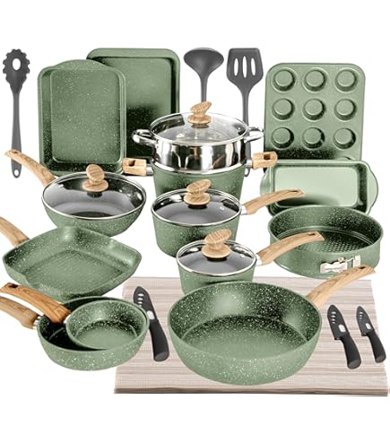 Bavaria Set 19 Pezzi: Batteria Di Pentole E Padelle In Acciaio Inox 18/10 + Set Coltelli - 4