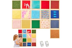 ODOXIA 16 Panel Sensorial de Pared para Niños | Baldosas Texturizadas Sensoriales | Pared Sensorial para Jugar y Aprender | Alfombrillas Sensoriales para Niños Pequeños y Aulas | Paneles Textura