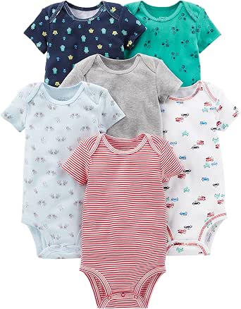 3 Dormeuses Simple Joys By Carter's - Pyjama 1 Pièce à Pieds Bébé Fille - 100% Coton Lavable