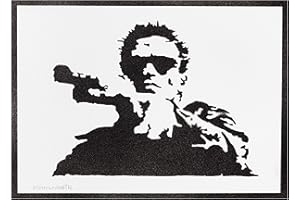 moreno-mata Termi... Arnold Autentico Graffiti Hecho a Mano Handmade Poster Peliculas Cuadros Decoracion Salon Modernos Regalos Originales para Hombre y Mujer