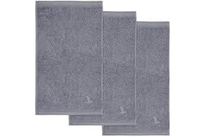möve Superwuschel Gästetuch 30 x 50 cm aus 100% Baumwolle, stone 3er Set