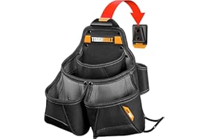 ‎TOUGHBUILT ToughBuilt - Werkzeugtasche mit mehreren Fächern – strapazierfähig, Deluxe-Qualität, langlebig – Patentierte ClipTech™ Naben- und Arbeitsgürtel