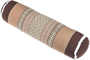 Handelsturm Thaikissen Nackenrolle 50x13 mit Füllung aus Kapok Yoga Bolster Yogakissen Rolle Feste Kissenrolle
