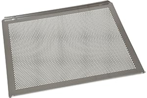 ‎HOBBYBÄCKER Hobbybäcker - Brot- und Brötchen-Backblech 35 x 44 cm, optimale Hitzeverteilung, perfekte Backergebnisse, Aluminium, perforiert