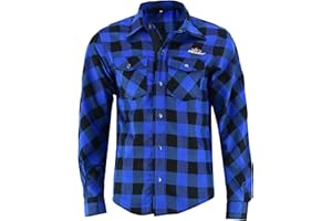 PROANTI Camicia da moto Aramid da moto Chopper con protezioni