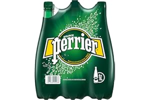 PERRIER Natural Sparkling Mineral Water 6x 1Lit. - natürliches kohlensäurehaltiges Mineralwasser