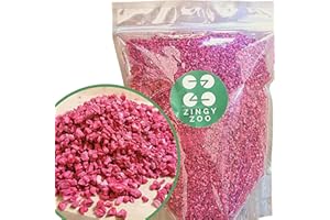 ZINGY ZOO Frambuesa Deshidratada Pezzi | XL 300g Fruita Pura Frambuesas Liofilizadas | Freeze Dried Fruit | Liofilizado Frambuesas Frescas | Fruta Liofilizada Bocadillo de Frutas | Raspberry Pieces ZingyZoo