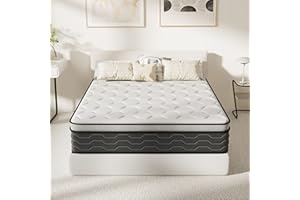 DEWINNER Colchones 135x190| Altura 27 cm | Colchones Viscoelástico con Muelles Ensacados| 7 Zonas | Firmeza Media | Transpirable y Ergonómico| Elección Ideal para Dormitorios y Apartamentos