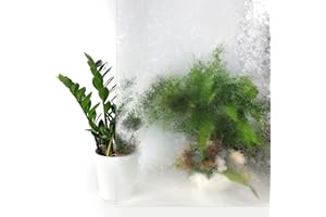 ‎DECOMEISTER DecoMeister Fensterfolie statisch selbsthaftend Glasfolie UV-Schutz Sichtschutzfolie Dekofolie für Schlafzimmer, Badezimmer, Kinderzimmer Adhäsionsfolie 90x150 cm Splinter Kristalle/Glassplitter