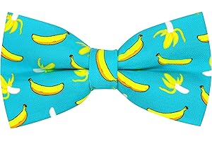 OCIA Pajaritas Hombre Originales Pajarita De Algodón Con Diseño Patrón de Dinosaurios Patos Pre-Atado Para Adultos Niños Fiesta