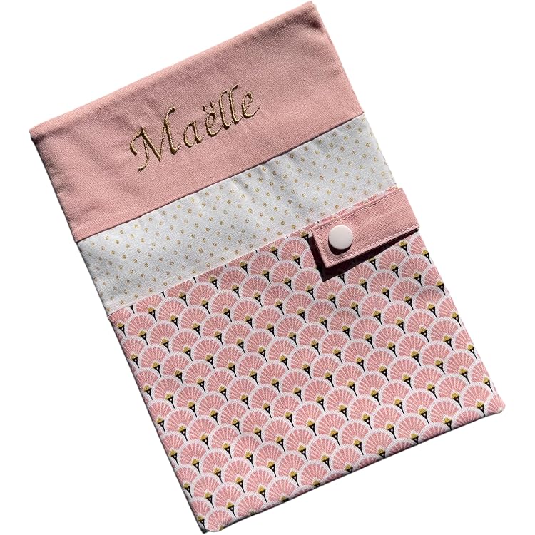 Protège Carnet De Santé Personnalisé Bébé - Cadeau Naissance Original Avec Empreinte De Pied (Mauve, CL0012a) - 3