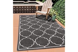 SANAT Dywan zewnętrzny, odporny na działanie warunków atmosferycznych, do użytku wewnątrz i na zewnątrz, odporny na działanie wody, na taras, do ogrodu, kuchni, Ba, Berlin_9000_Gray_120 x 170 cm