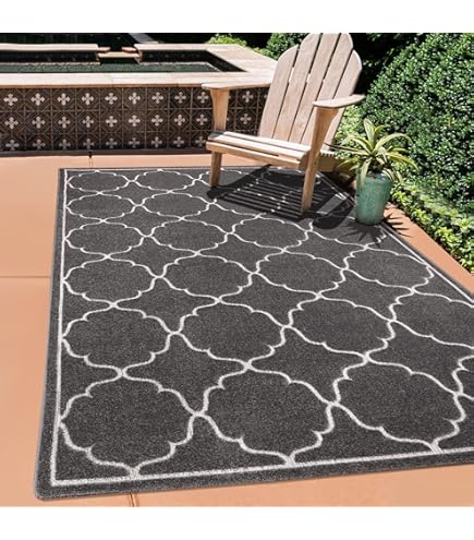 Paco Home Buiten Vloerkleed Balkon Terras Met Retro-Patroon 3D-Web-Art