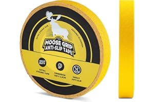 Safestep 15m x 2,5cm Moose Grip – Hochwertiges | leicht zu reinigendes Anti-Rutsch-Klebeband für Treppen im Innen- und Außenbereich (Premium, Gelb, 15 m x 2,5 cm)