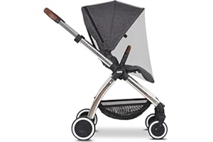 ‎ABC DESIGN ABC Design Universal Moskitonetz – Insektenschutz für Kinderwagen, Sportwagen & Buggy – feinmaschig – Farbe: black