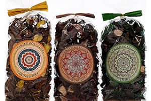 SiL Interiors Set Of 3 Karma Pot Pourri Fragrance Bags - Sandalwood, Patchouli, Jasmine