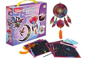 MAPED Joustra- Set Deluxe-Scratch Art Fate Juego Creativo, Multicolor (41719)