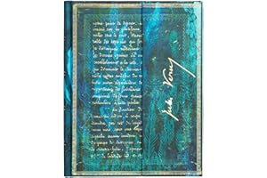 Paperblanks - Verne, Twenty Thousand Leagues - Embellished Manuscripts Collection - Ultra - Lined - Wrap Closure - 120 Gsm
