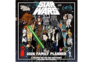 ‎PYRAMID INTERNATIONAL Pyramid - STAR WARS 2026 – Familienplaner 30×30 cm (aufgeklappt 30×60 cm) mit 12 Motiven, Wandkalender für Familien & Star-Wars-Fans