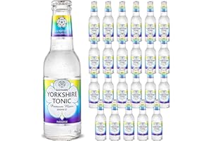Tonic Water for Gin - Paradise Tonic Water w/Lemon Thyme & Rosemary Flavours, Sugar, Carbonated Water, & Vitamin C - Mixers for Drinks, Vodka, Cocktails, Mocktails - Raisthorpe Manor, 200ml, 24-Pk
