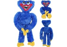 Poppy Playtime Huggy Wuggy Plush Toy, Blue Scary and Funny Plushie Doll, 15.7 Inch (40 cm) Monster Horror Stuffed Doll Gifts 
