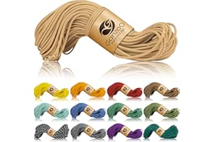 ‎GANZOO Ganzoo Paracord 350 Seil, Nylon Polyester, 2,5mm, Typ 1, 30m Outdoor Schnur, Allzweckseil, Takelung für Armband, Hundehalsband, Hundeleine Knüpfen, Camping Survival