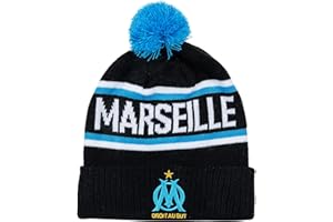 OLYMPIQUE DE MARSEILLE Bonnet Fan Pompon Om - Collection Officielle Homme
