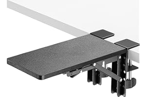 ETHU Ergonomics extension bureau Plateau, Pliable Repose-Poignet Coude repose bras Support, Repose Poignet Bureau Extender pour La Maison et Le Bureau（Black）