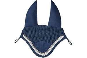 Weatherbeeta Prime Bling Bonnet Fly Veil Pony Navy