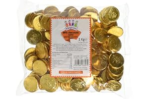 VORAGA Milk Chocolate Gold Pirate Coins 1 Kilogram Bag (Approx 135 coins)