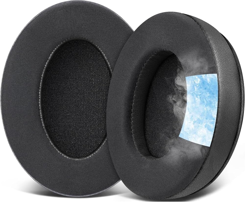 HyperX Cloud 3, Cloud 2, Cloud 1, Cloud Alpha, Flight, Stinger, Core Uyumlu Soğutucu Jel Kulaklık Pedi - İpeksi Serin Kumaş & Hafızalı Köpük (Memory Foam) Kulaklık Süngeri (Soğutucu Jel - Kumaş)