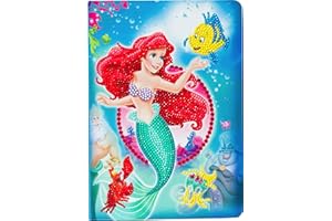 Craft Buddy Crystal Art CANJ-DNY601 The Little Mermaid, Crystal Art Notebook