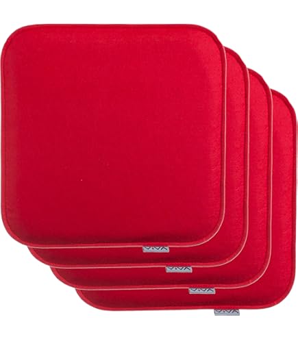 2 Vilten Zitkussen Ovaal - 40x37cm Omkeerbaar Stoelkussen van Vilt - 8mm Stoelpad 2-Kleurig Grijs