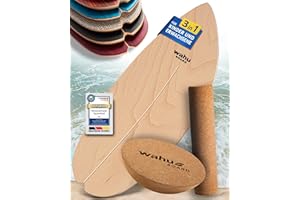 ‎WAHU WAHU Board - Balance Board Mit Einzigartigem Rocker Shape - Surf Board (100% Holz) | 100% Spaß Garantiert