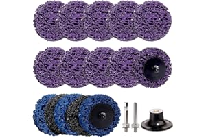 BRESUCNY 15 Pièces Disques de Nettoyage CSD Disque 50mm - pour le Traitement de Surface ou L'enlèvement de la pour Éliminer la Rouille les Soudures la Peinture et Loxydation