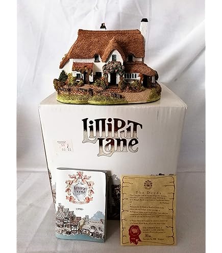 Lilliput Lane Honeysuckle Cottage 1992 L0250: Hand-Painted Ceramic