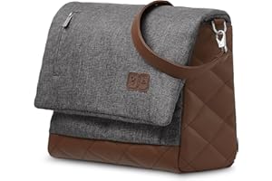 NIUTA ABC Design Wickeltasche Urban I Baby Wickeltasche Unisex wasserabweisend I Rucksack für unterwegs I Wickeltasche mit Wickelunterlage & Kinderwagen Haken I Multifunktionale Babytasche