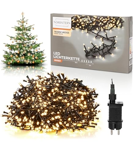 10m 1000 LED Cluster Lichtketting Voor Buiten - Waterdichte