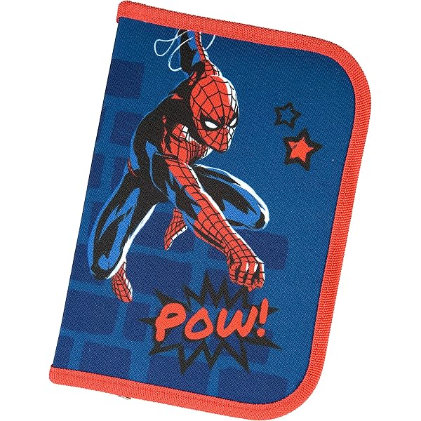 Mybagstory Spiderman Federmäppchen Für Jungen – Blau, 21 Cm, Mit Reißverschluss Für Schule & Kindergarten
